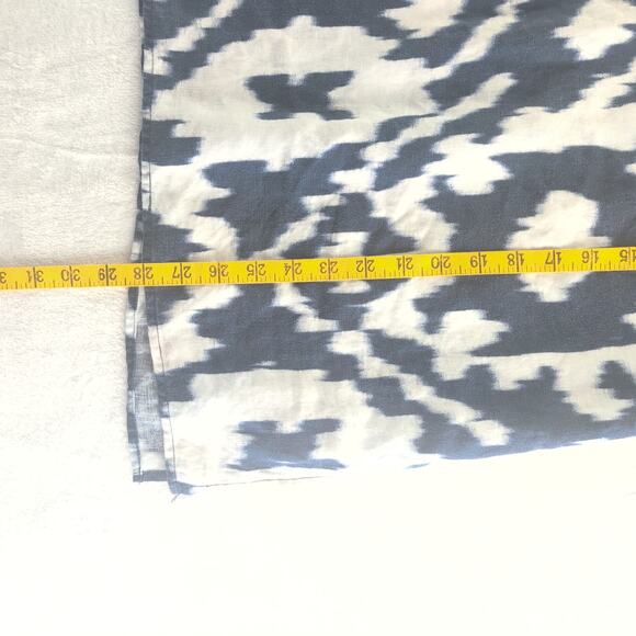 Jones New York 100% Linen Ikat Coastal Beachy Boho Tunic Women's Large - Picture 9 of 10